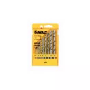 DEWALT Sada spirálových vrtákov 10 ks HSS-G DIN 338 (1,0 - 10 mm)