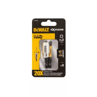 DEWALT Extreme Impact Bit PZ2 x 50 mm + magnet (2 ks)