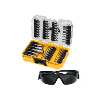 DEWALT Sada hrotov bitov 47 dielov + ochranné okuliare