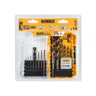   DEWALT BLACK & GOLD Súprava vrtákov do kovu 14-dielna (1,0 - 8,0 mm)