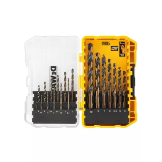   DEWALT BLACK & GOLD Súprava vrtákov do kovu 19-dielna HSS-G (1,0 - 10 mm)