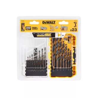   DEWALT BLACK & GOLD Súprava vrtákov do kovu 23-dielna (1,0 - 12,0 mm)