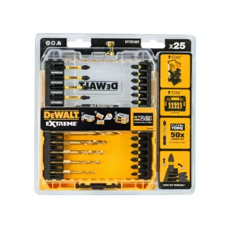 Sada vrtákov a vrtákov DEWALT Flextorq 25 kusov
