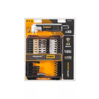   DEWALT/McLaren Sada špičiek na bity 33 kusov s adaptérom pre skrutkovač v uhle
