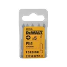 DEWALT Hrot bitu PH1 x 57 mm (5 ks)