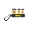 DEWALT Sada bitov s karabínom 10 kusov 1/4" Hex (PZ2x6, PZ3x2, PH2x2 / 57 mm) FLEXTORQ