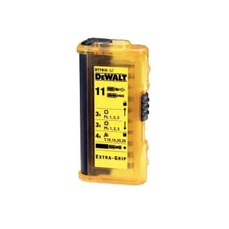 Sada bitov DEWALT 11 dielov (PZ, PH, Torx, držiak)