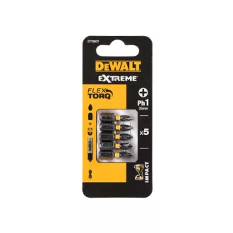 Hrot nástavca DEWALT Extreme Impact PH1 x 25 mm (5 ks)