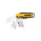 DEWALT Skladací nôž s trapezovými čepeľami s držiakom pre čepele
