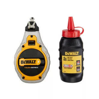 DEWALT 3-v-1 Maliarska šnúra s červeným práškom 30 m