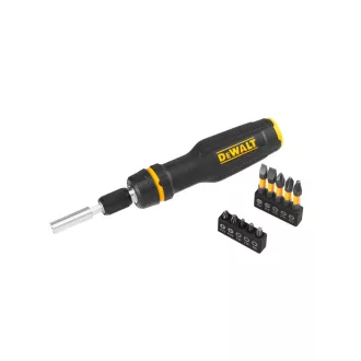 DEWALT Račňový skrutkovač so sadou bitov