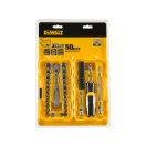 DEWALT Sada bitov a nástrčných kľúčov 50 kusov 1/4"