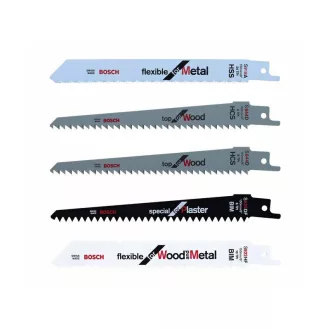   BOSCH Sada pásových pílových listov 5 kusov 150 mm (kov-drevo-sádra.)