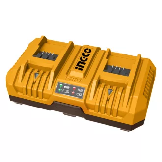 INGCO Dvojitá nabíjačka akumulátorov 8,0 A 20 V