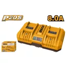 INGCO Dvojitá nabíjačka akumulátorov 8,0 A 20 V