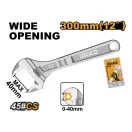 INGCO Nastaviteľný vidlicový kľúč 0-40 mm / 300 mm