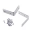 INGCO Kútikové spojovacie plechy 20 x 20 mm (4 ks)