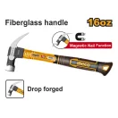 INGCO Tesársky kladivo 450 g sklenená rukoväť magnetické