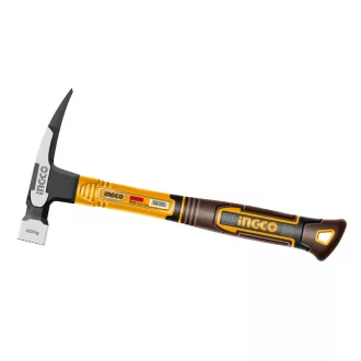   INGCO Tesársky kladivo 600 g, sklenená rukoväť, magnetické