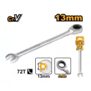 INGCO Kombinovaný kľúč s račňou 13 mm / 178 mm CrV