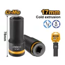INGCO Dlhý nástrčný kľúč 1/2" 17 mm CrMo