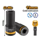 INGCO Dlhý nástrčný kľúč 1/2" 19 mm CrMo