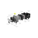 LEDLENSER Nabíjateľná priemyselná čelová svietidlá HF6R Work 800 lm/160m, CRI 80, Li-ion