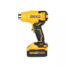 INGCO Batériová teplovzdušná pištoľ 550°C 20 V (1 x 4,0 Ah batéria + nabíjačka)