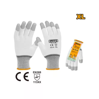 INGCO Montérske rukavice XL s PU povrchom