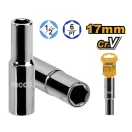 INGCO Dlhá dutinka 1/2" 17 mm CrV