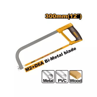 INGCO Kovová rámiková píla 300 mm s bimetalovým listom