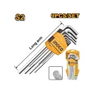 INGCO Sada imbusových kľúčov 9 dielna 1,5-10 mm S2