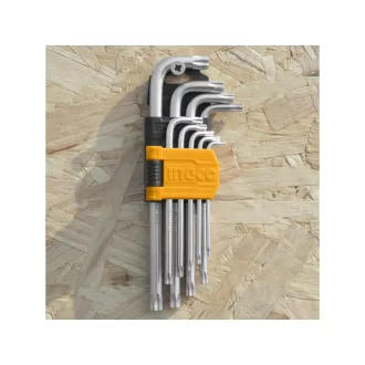 INGCO Sada Torx kľúčov 9 kusov T10-T50 S2