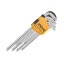 INGCO Sada dlhých torx kľúčov 9 kusov T10-T50 S2