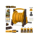 INGCO Sada hadice na kolesách (1 x 20 m hadica + 9 dielna sada zavlažovacieho príslušenstva)