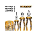 INGCO Sada klieští 3 dielna