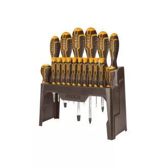 INGCO Sada skrutkovačov 18 dielna magnetická CrV