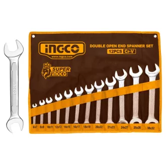 INGCO Sada vidlicových kľúčov 12-dielna 6-32 mm CrV