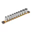 INGCO Sada zástrčkových kľúčov 10 kusov 1/2" 10-24 mm CrV