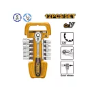 INGCO Sada dutinových kľúčov 12 kusov 1/2" 10-24 mm CrV