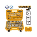 INGCO Sada zástrčkových kľúčov 62 ks 1/2" 10-32 mm CrV