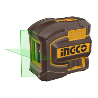 INGCO Križový laser 3 x AA zelený