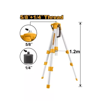 INGCO Trojnožka pre laser 1,2 m 1/4" 5/8"