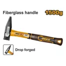 INGCO Kladivo pre zámočníkov 1500 g s rukoväťou z sklených vlákien