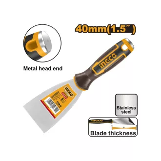 INGCO Špachtľa 40 mm nerezová s mäkkou rukoväťou