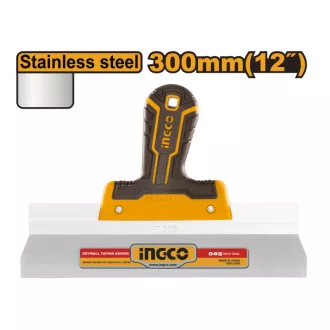INGCO Stierka pre stenu 300 mm inox s mäkkou rukoväťou