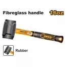 INGCO Gumové kladivo 450 g s držadlom z sklených vlákien