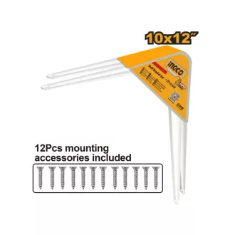 INGCO Konzola na police 250 x 300 mm (2 ks)