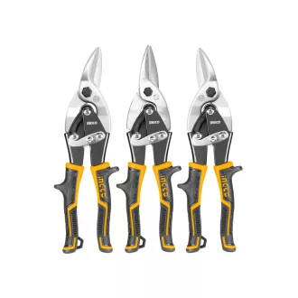 INGCO Sada nožníc na rezanie plechu 3 kusy 250 mm