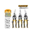 INGCO Sada nožníc na rezanie plechu 3 kusy 250 mm